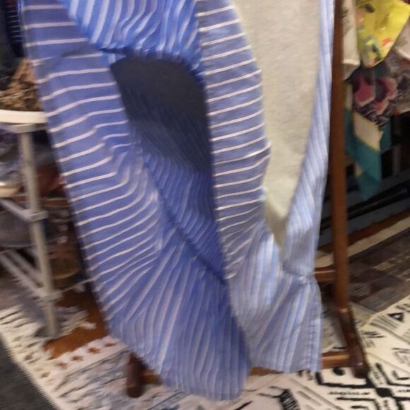 Pinstriped Free Assembly t-shirt dress - sz Large - Picture 4 of 5